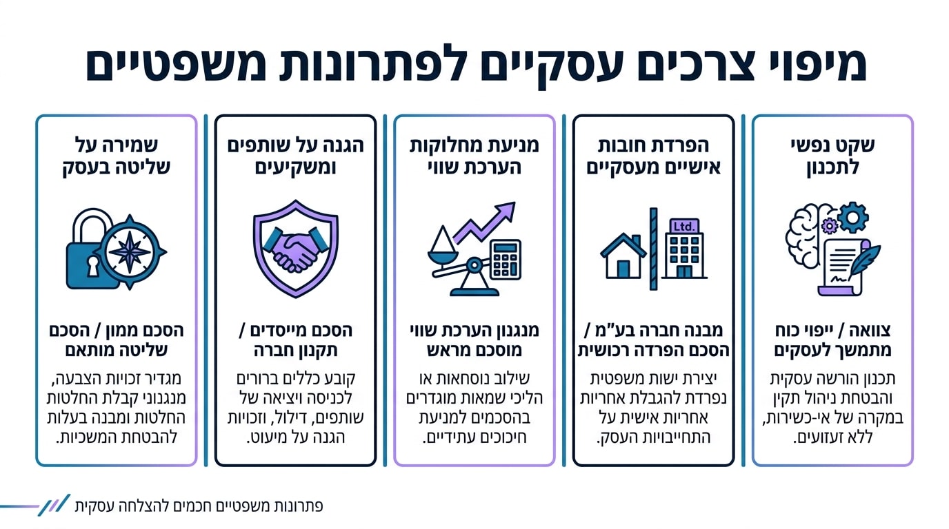 חמש טעויות נפוצות בעריכת הסכם ממון לעסק