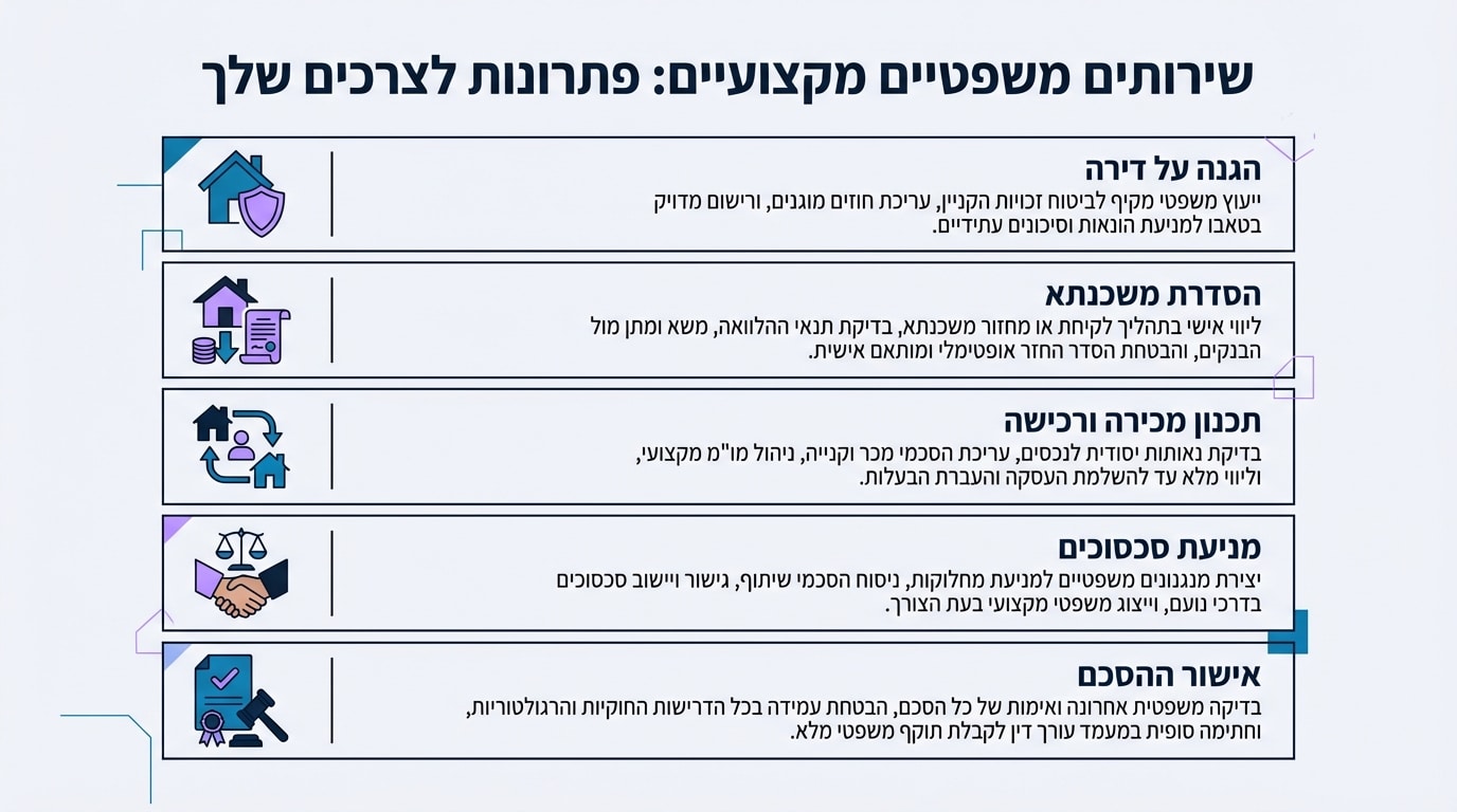 ליווי מקצועי בעריכת הסכם ממון על דירה קיימת
