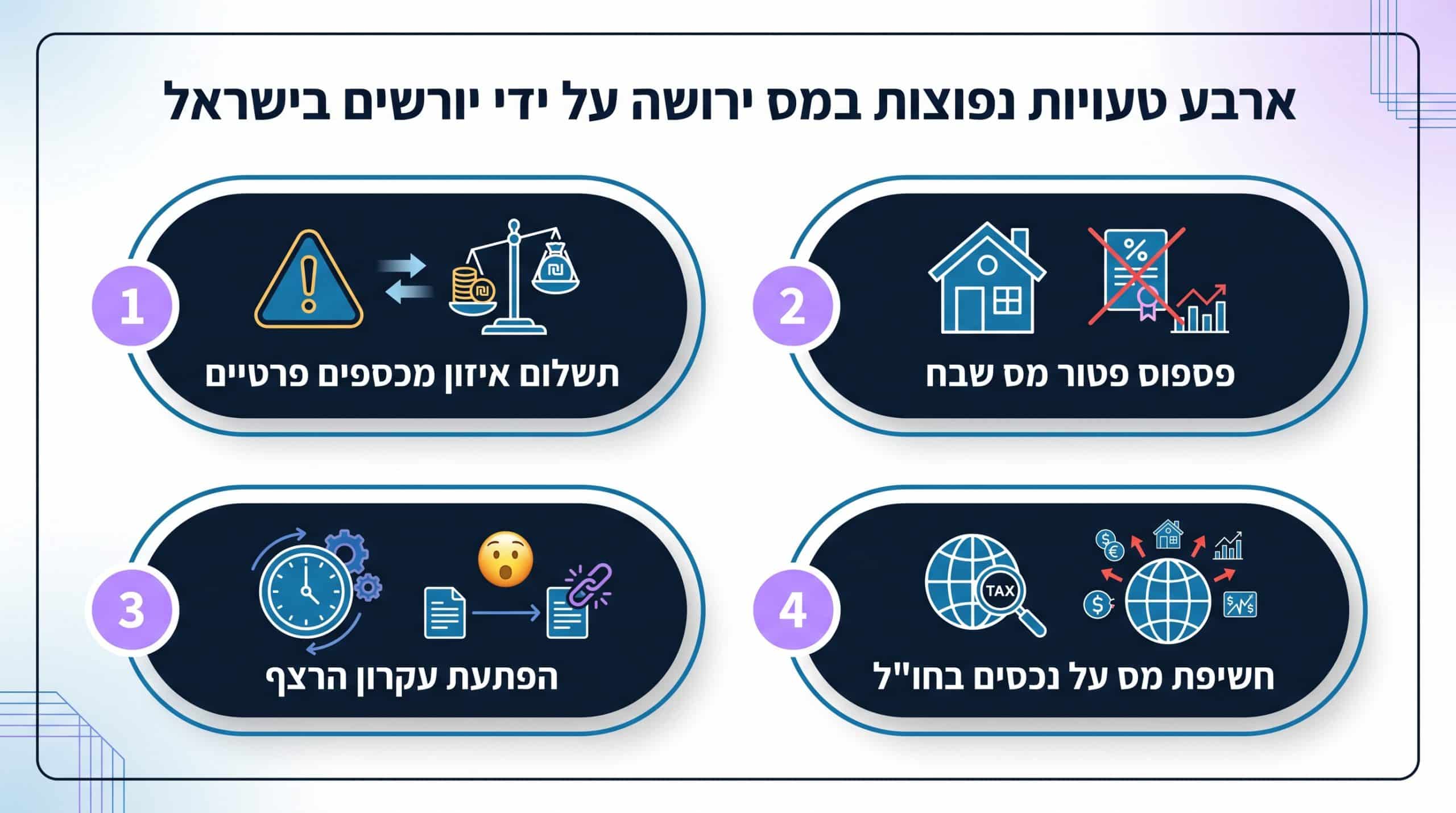 תרחישים בינלאומיים – מס ירושה על נכסים בחו