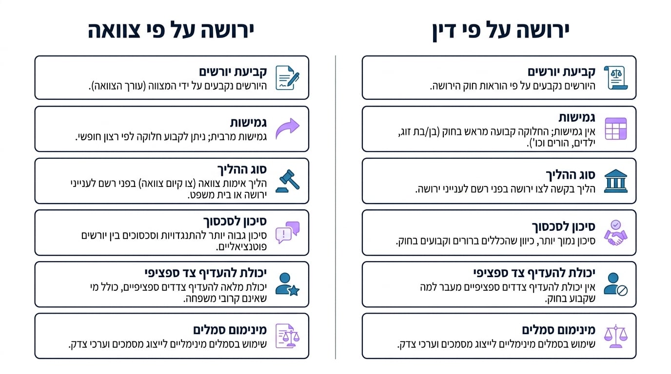 חוק הירושה בישראל 2025: מדריך מקיף לזכויות יורשים וסדרי חלוקת העיזבון