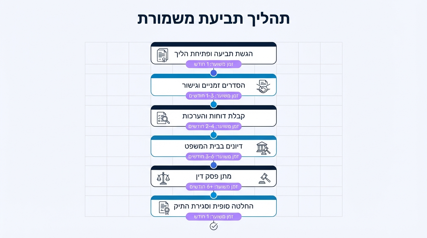 השלבים בהליך תביעת משמורת