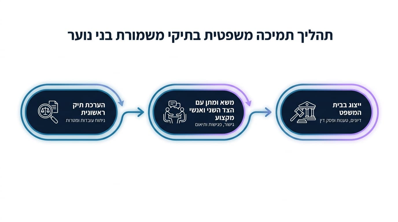 מה מקבלים בליווי משפטי צמוד בתיקי משמורת של בני נוער
